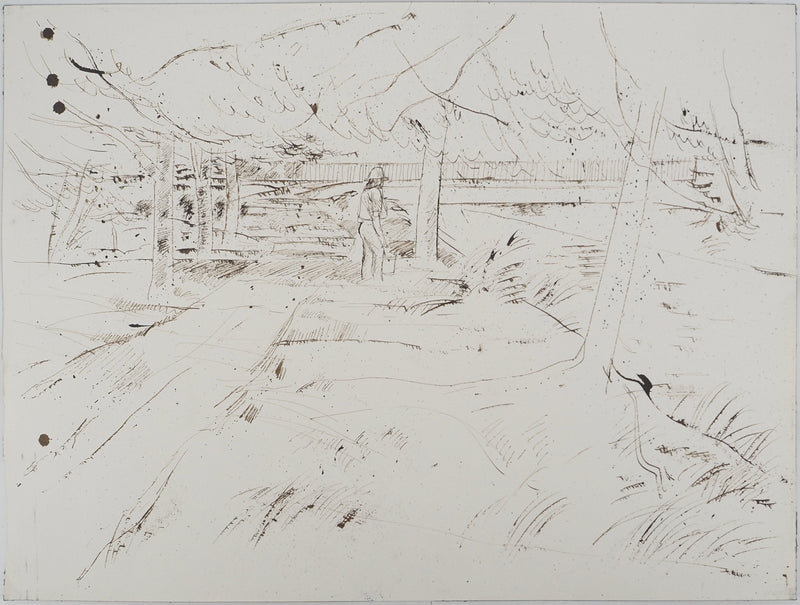 Maurice GENIS : La cueillette, Dessin original (vue générale) - Crédit photo : Galerie Art.Paris