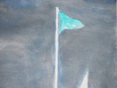 Maurice GENIS : Juste avant l'orage, Aquarelle originale (photo de détail 4) - Crédit photo : Galerie Art.Paris