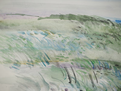Maurice GENIS : Dune de sable en Vendée, Aquarelle originale (photo de détail 3) - Crédit photo : Galerie Art.Paris