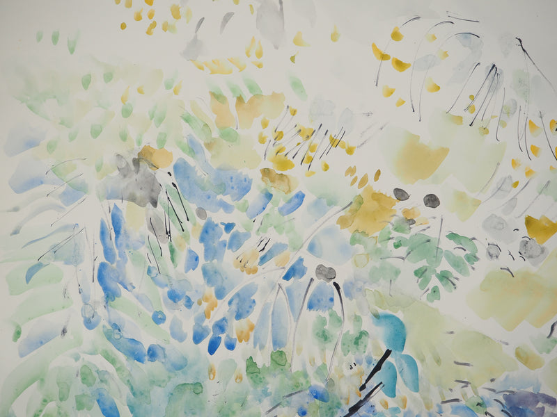 Maurice GENIS : Nature abstraite, Aquarelle originale (photo de détail 3) - Crédit photo : Galerie Art.Paris