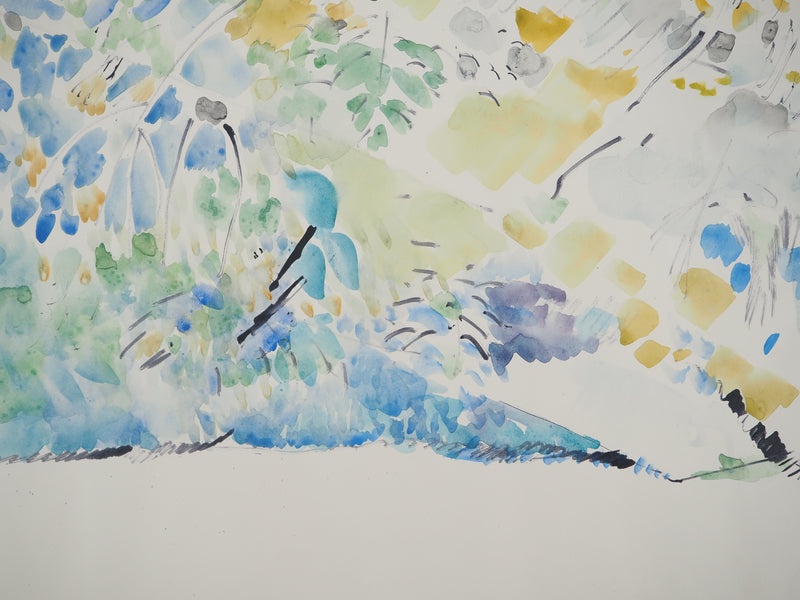 Maurice GENIS : Nature abstraite, Aquarelle originale (photo de détail 4) - Crédit photo : Galerie Art.Paris