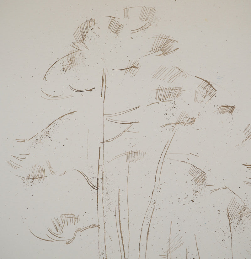 Maurice GENIS : Route de campagne, Dessin original (photo de détail 3) - Crédit photo : Galerie Art.Paris