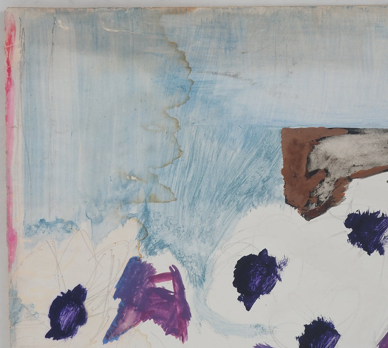 Maurice GENIS : Composition aux carafes, Gouache originale (photo de détail 6) - Crédit photo : Galerie Art.Paris