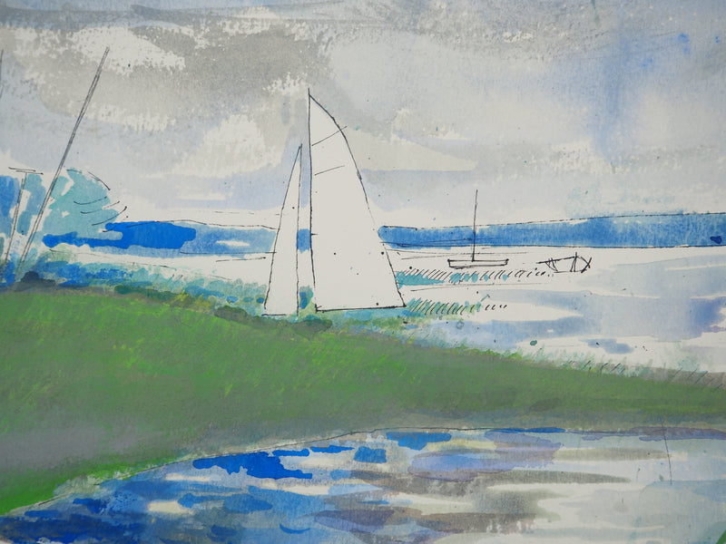 Maurice GENIS : Après-midi au bord du lac d&
