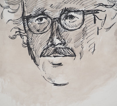 Maurice GENIS : L'homme aux cheveux d'argent , Aquarelle originale (photo de détail 3) - Crédit photo : Galerie Art.Paris