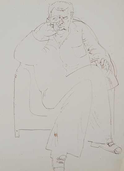 Maurice GENIS : Le conspirateur, Dessin original (photo de détail 2) - Crédit photo : Galerie Art.Paris