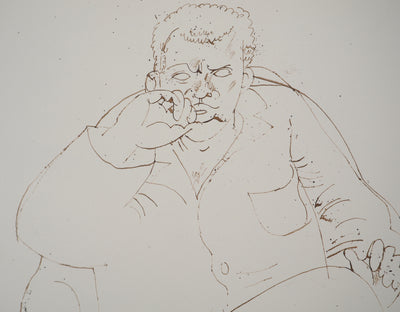 Maurice GENIS : Le conspirateur, Dessin original (photo de détail 3) - Crédit photo : Galerie Art.Paris