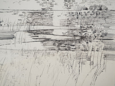 Maurice GENIS : Paysage abstrait, Dessin original (photo de détail 4) - Crédit photo : Galerie Art.Paris
