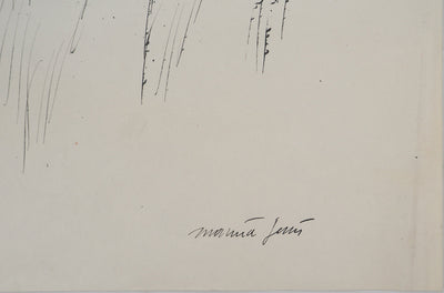 Maurice GENIS : Paysage abstrait, Dessin original (photo de détail 2) - Crédit photo : Galerie Art.Paris