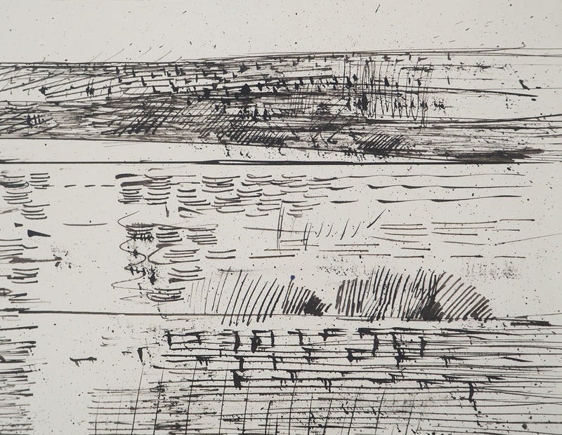 Maurice GENIS : Paysage abstrait, Dessin original (photo de détail 5) - Crédit photo : Galerie Art.Paris