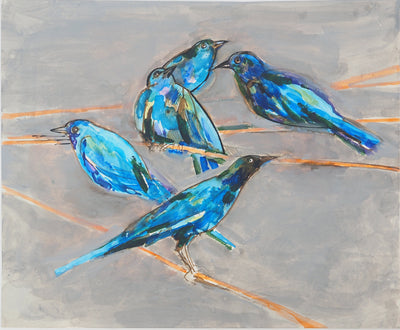 Maurice GENIS : Etude d'oiseaux, Aquarelle originale (photo de détail 2) - Crédit photo : Galerie Art.Paris