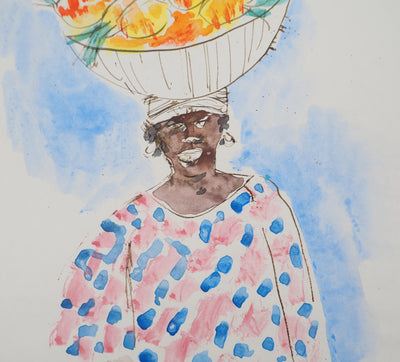 Maurice GENIS : Les ananas, Dessin original (photo de détail 4) - Crédit photo : Galerie Art.Paris