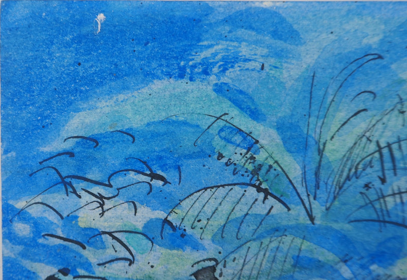 Maurice GENIS : Hommage à Monet, Aquarelle originale (photo de détail 6) - Crédit photo : Galerie Art.Paris