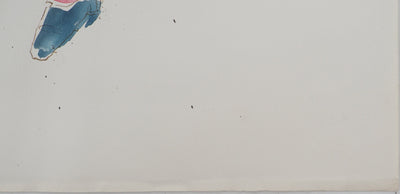 Maurice GENIS : Modèle aux carreaux, Aquarelle originale (photo de détail 5) - Crédit photo : Galerie Art.Paris