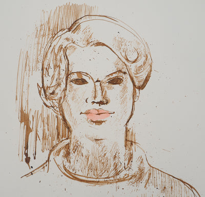 Maurice GENIS : Figure maternelle, Dessin original (photo de détail 3) - Crédit photo : Galerie Art.Paris