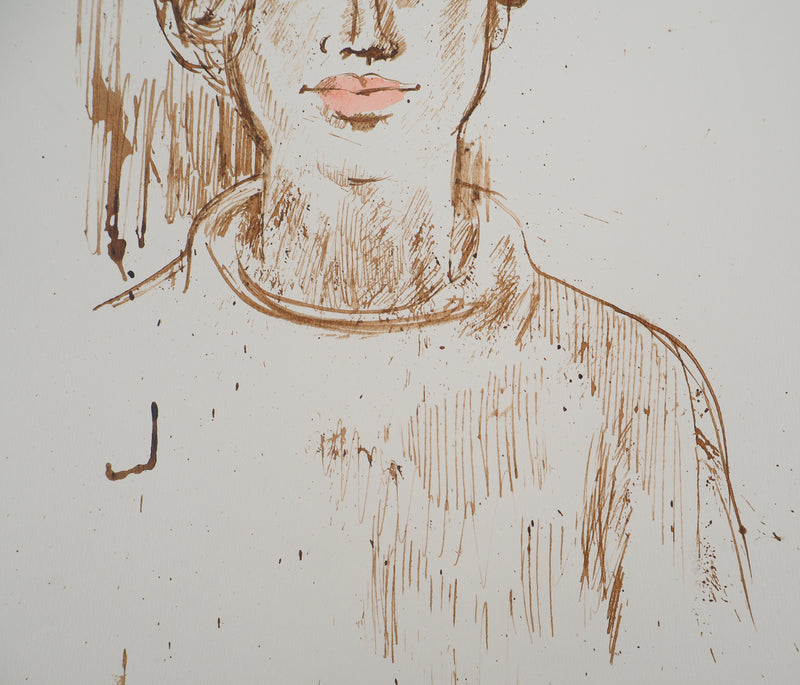 Maurice GENIS : Figure maternelle, Dessin original (photo de détail 4) - Crédit photo : Galerie Art.Paris