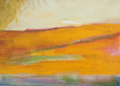 Maurice GENIS : Soleil ardent en plein désert, Aquarelle originale (photo de détail 4) - Crédit photo : Galerie Art.Paris