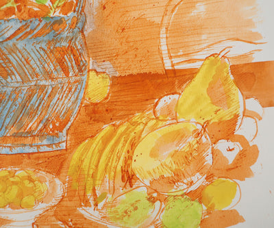 Maurice GENIS : Nature morte aux orchidées, Aquarelle originale (photo de détail 4) - Crédit photo : Galerie Art.Paris