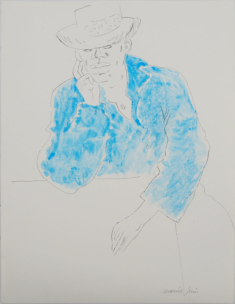 Maurice GENIS : Le rendez-vous galant, Dessin original (vue générale) - Crédit photo : Galerie Art.Paris
