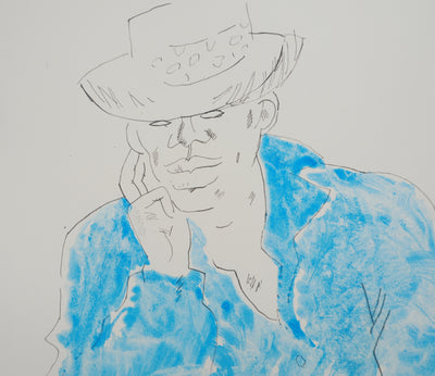 Maurice GENIS : Le rendez-vous galant, Dessin original (photo de détail 4) - Crédit photo : Galerie Art.Paris