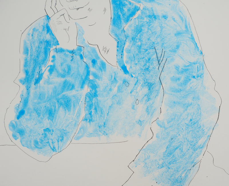 Maurice GENIS : Le rendez-vous galant, Dessin original (photo de détail 5) - Crédit photo : Galerie Art.Paris