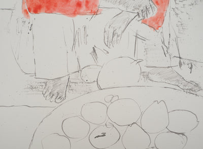 Maurice GENIS : Le marchand de mangues, Dessin original (photo de détail 4) - Crédit photo : Galerie Art.Paris