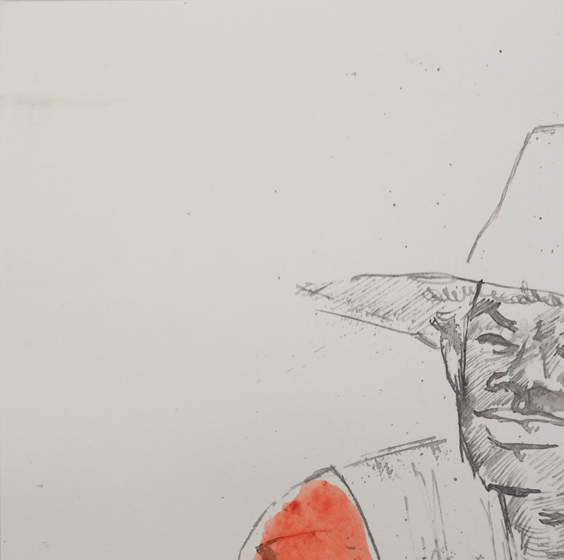 Maurice GENIS : Le marchand de mangues, Dessin original (photo de détail 5) - Crédit photo : Galerie Art.Paris