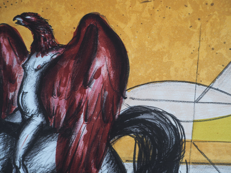 Franz PRIKING : Icare sous le soleil,, Lithographie originale (photo de détail 5) - Crédit photo : Galerie Art.Paris