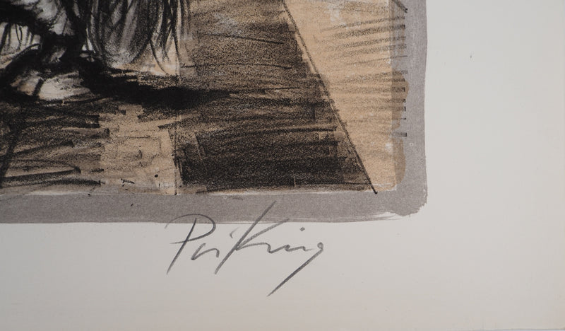 Franz PRIKING : Icare sous le soleil,, Lithographie originale (photo de détail 2) - Crédit photo : Galerie Art.Paris