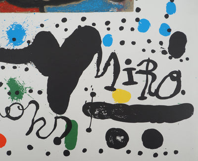 Joan MIRO : Cartons de Miro à la Galerie Maeght, Affiche originale (photo de détail 2) - Crédit photo : Galerie Art.Paris