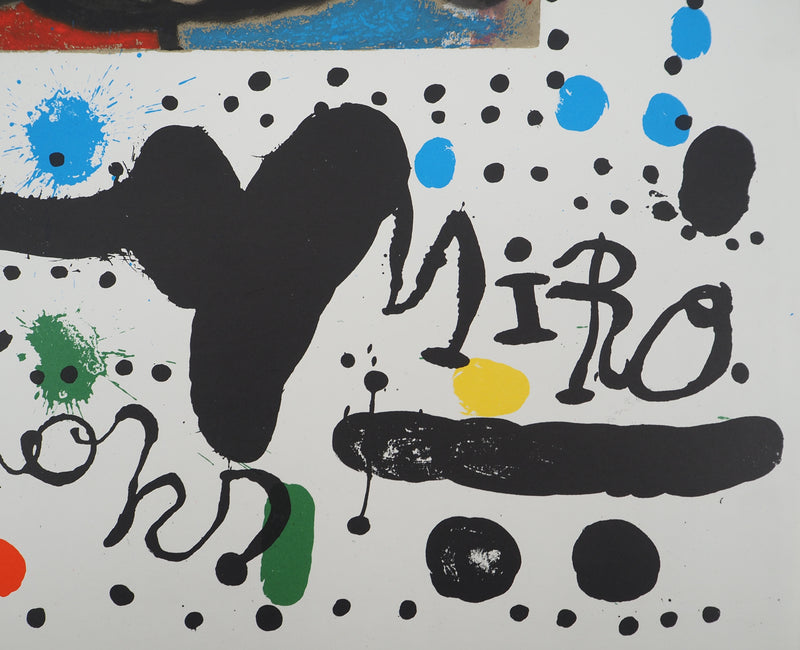 Joan MIRO : Cartons de Miro à la Galerie Maeght, Affiche originale (photo de détail 2) - Crédit photo : Galerie Art.Paris