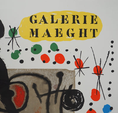 Joan MIRO : Cartons de Miro à la Galerie Maeght, Affiche originale (photo de détail 4) - Crédit photo : Galerie Art.Paris