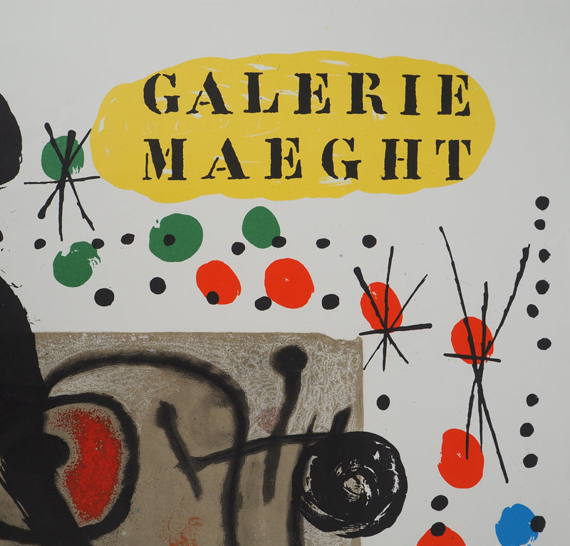 Joan MIRO : Cartons de Miro à la Galerie Maeght, Affiche originale (photo de détail 4) - Crédit photo : Galerie Art.Paris
