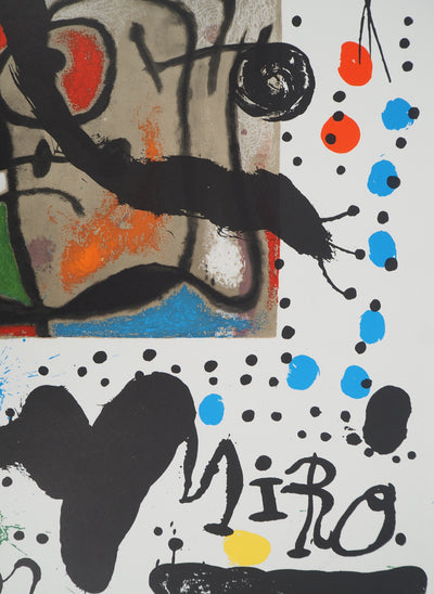 Joan MIRO : Cartons de Miro à la Galerie Maeght, Affiche originale (photo de détail 5) - Crédit photo : Galerie Art.Paris