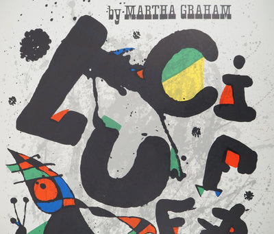 Joan MIRO : Lucifer at Uris Theater NYC, Affiche originale (photo de détail 3) - Crédit photo : Galerie Art.Paris