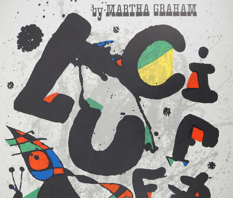 Joan MIRO : Lucifer at Uris Theater NYC, Affiche originale (photo de détail 3) - Crédit photo : Galerie Art.Paris
