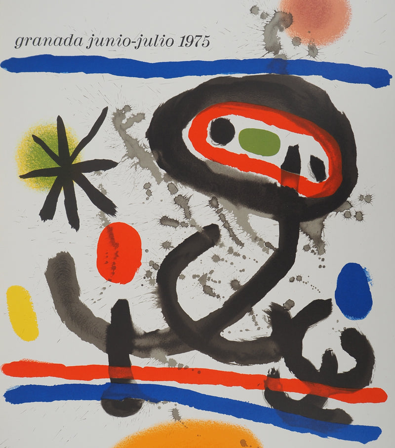 Joan MIRO : Exposition à la fondation Rodriguez-Acosta, Affiche originale (photo de détail 2) - Crédit photo : Galerie Art.Paris
