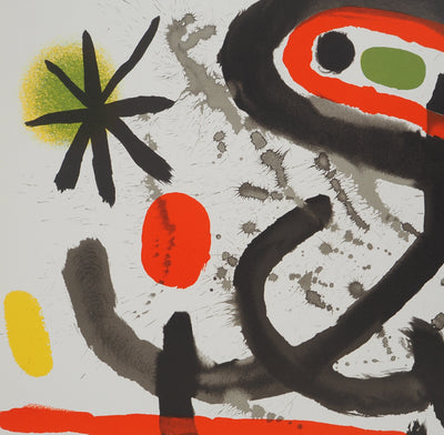 Joan MIRO : Exposition à la fondation Rodriguez-Acosta, Affiche originale (photo de détail 3) - Crédit photo : Galerie Art.Paris