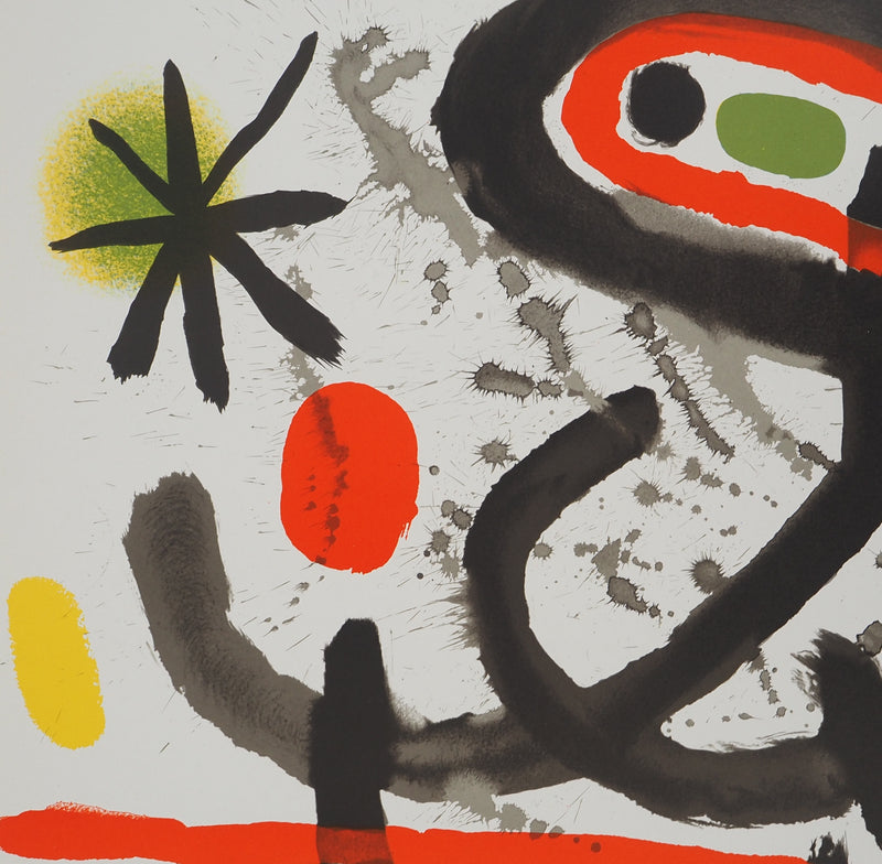 Joan MIRO : Exposition à la fondation Rodriguez-Acosta, Affiche originale (photo de détail 3) - Crédit photo : Galerie Art.Paris