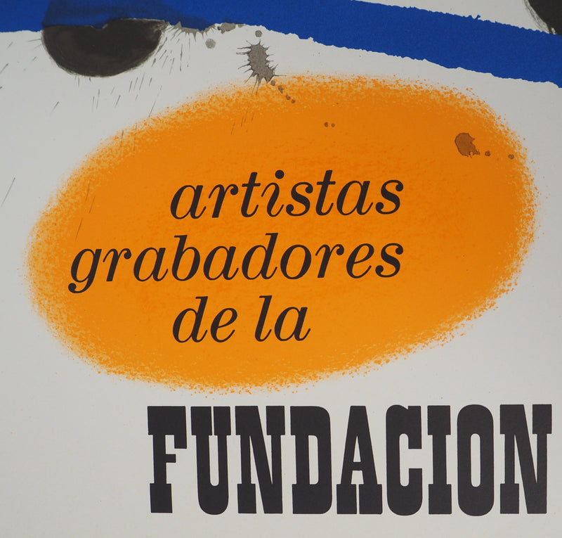 Joan MIRO : Exposition à la fondation Rodriguez-Acosta, Affiche originale (photo de détail 4) - Crédit photo : Galerie Art.Paris