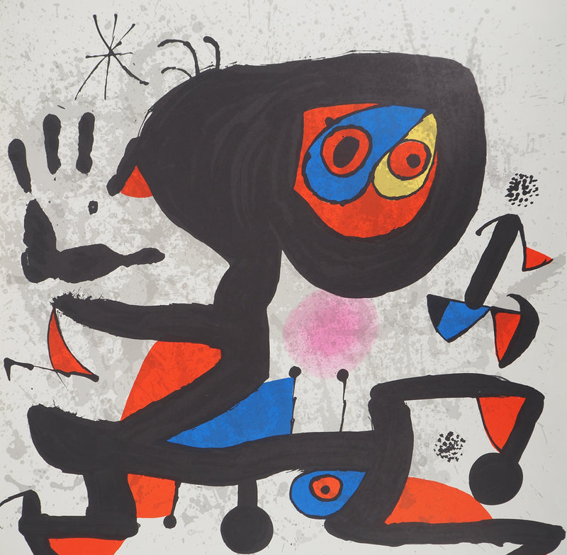 Joan MIRO : Unesco derechos humanos, Affiche originale (photo de détail 2) - Crédit photo : Galerie Art.Paris