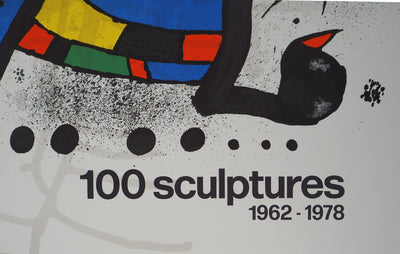 Joan MIRO : 100 sculptures, Affiche originale (photo de détail 4) - Crédit photo : Galerie Art.Paris
