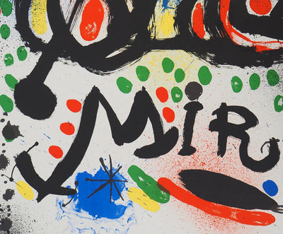 Joan MIRO : Miro au Philadelphia Museum of Art, Affiche originale (photo de détail 3) - Crédit photo : Galerie Art.Paris