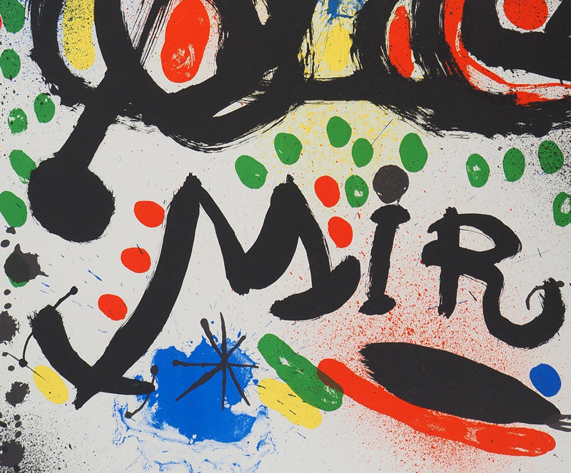 Joan MIRO : Miro au Philadelphia Museum of Art, Affiche originale (photo de détail 3) - Crédit photo : Galerie Art.Paris