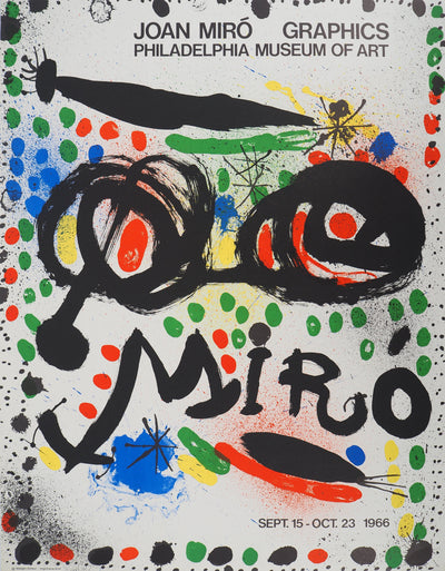 Joan MIRO : Miro au Philadelphia Museum of Art, Affiche originale (vue générale) - Crédit photo : Galerie Art.Paris