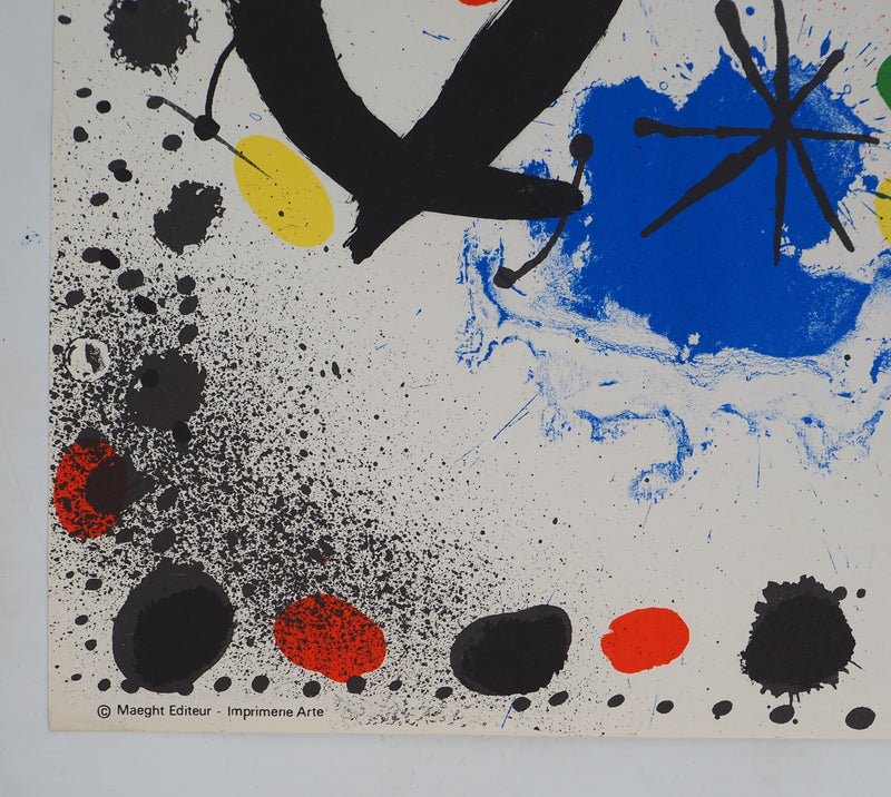 Joan MIRO : Miro au Philadelphia Museum of Art, Affiche originale (photo de détail 6) - Crédit photo : Galerie Art.Paris