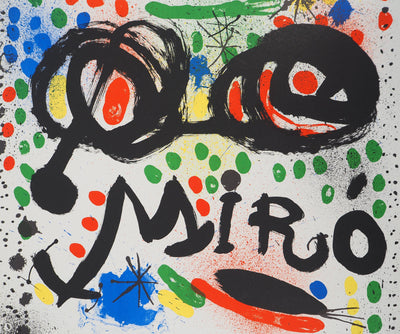Joan MIRO : Miro au Philadelphia Museum of Art, Affiche originale (photo de détail 2) - Crédit photo : Galerie Art.Paris