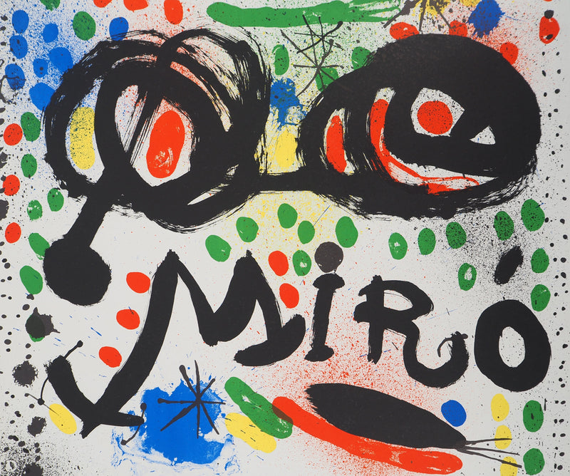 Joan MIRO : Miro au Philadelphia Museum of Art, Affiche originale (photo de détail 2) - Crédit photo : Galerie Art.Paris