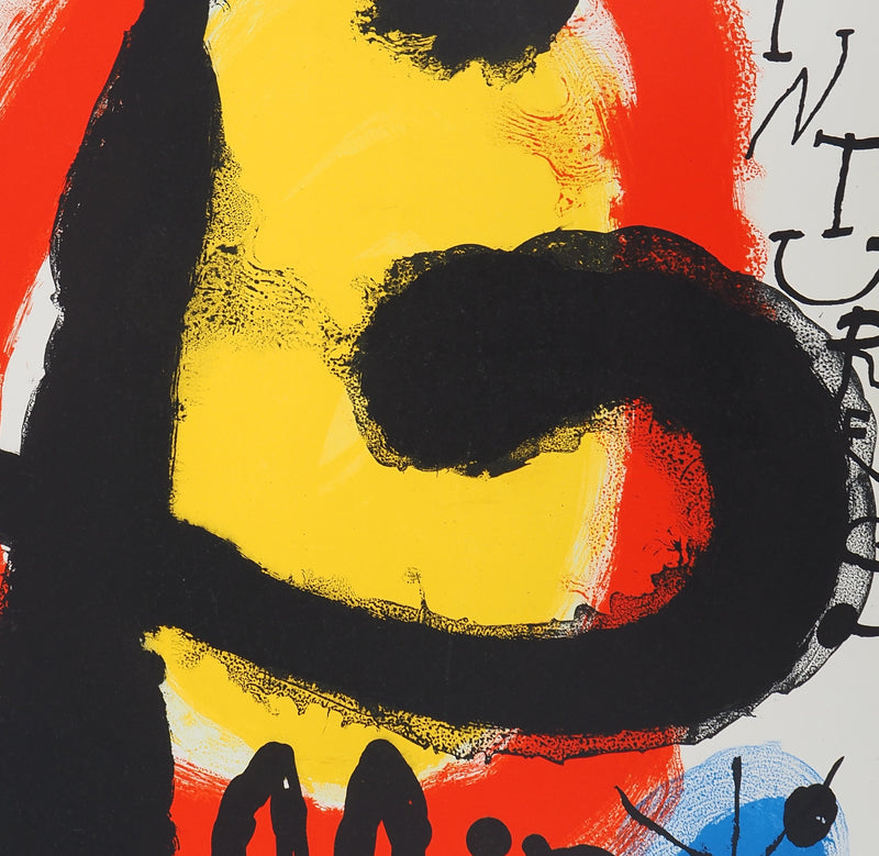 Joan MIRO : Peintures murales, Affiche originale (photo de détail 3) - Crédit photo : Galerie Art.Paris