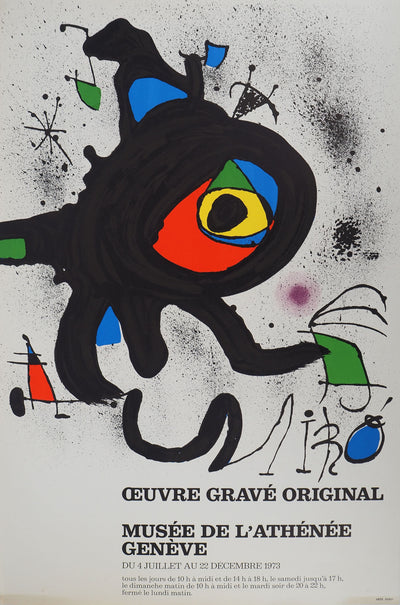 Joan MIRO : Musée de l'Athéné, Affiche originale (vue générale) - Crédit photo : Galerie Art.Paris